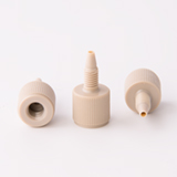 Adapter, PEEK, 10-32 male to M6 female (bore 0.4mm), ea.